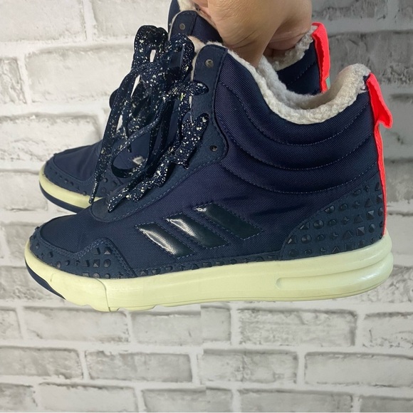 Stella Mccartney x Adidas Irana Fur High Top Sneakers Size 7 - Picture 5 of 11